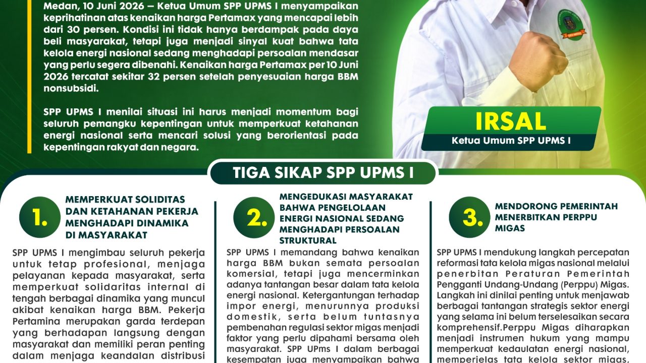 SPP UPMS I: Kenaikan Pertamax Menjadi Alarm bagi Penguatan Kedaulatan Energi Nasional