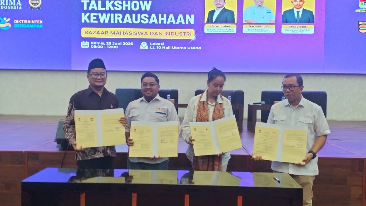 Dorong Minat Mahasiswa jadi Entrepreneur, UNPRI Gelar Talkshow Kewirausahaan dan Teken MoU dengan 3 Perusahaan